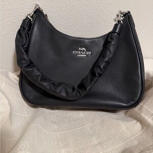 Coach Black Leather Shoulder Bag